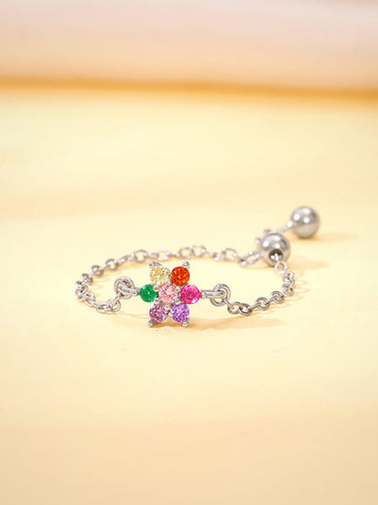 Silver All My Colours Chain Ring