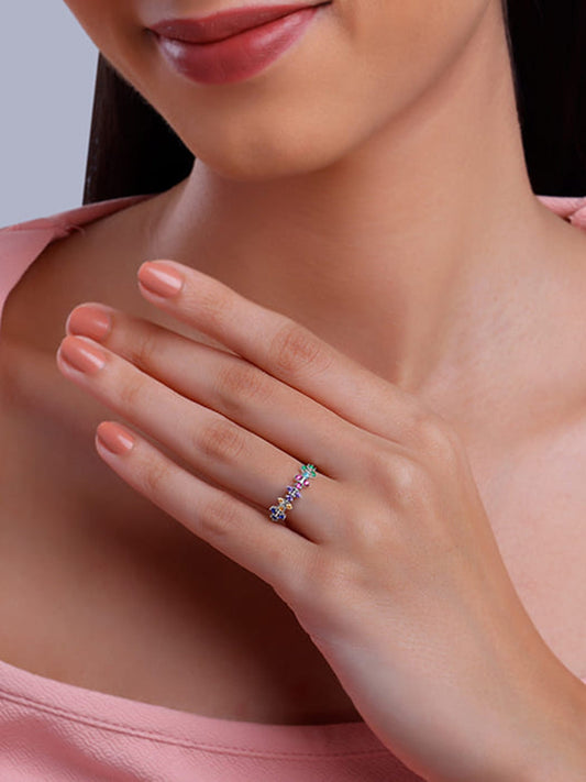 Silver Prisma Ring