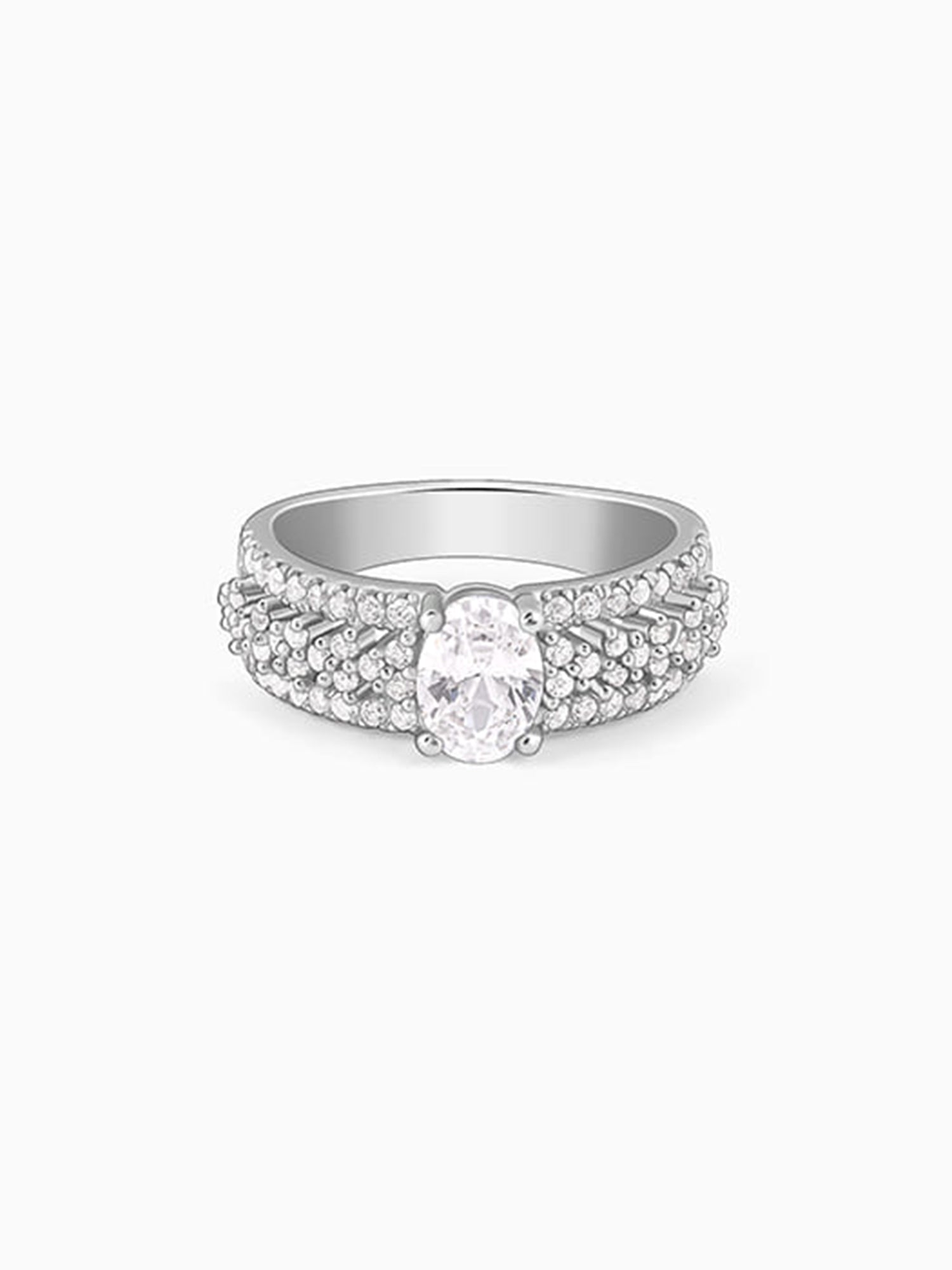 Silver Queen of Hearts Ring