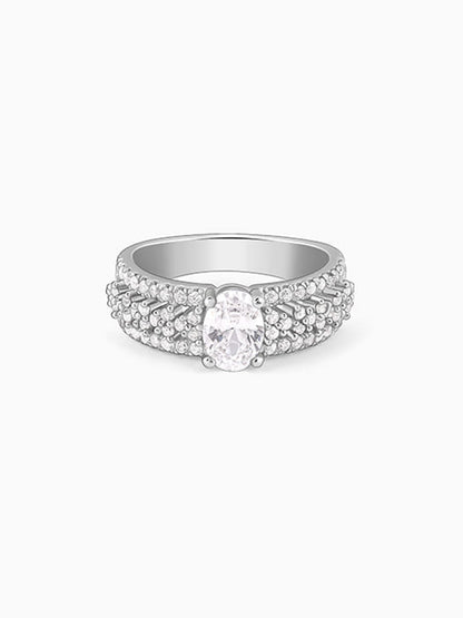 Silver Queen of Hearts Ring