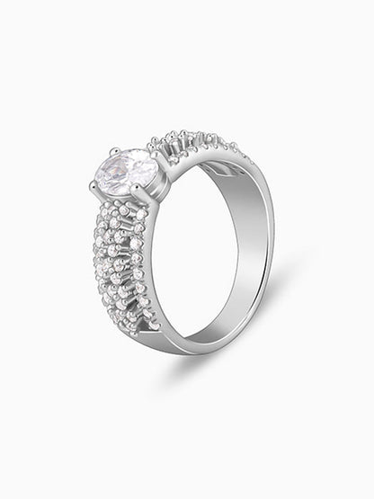 Silver Queen of Hearts Ring