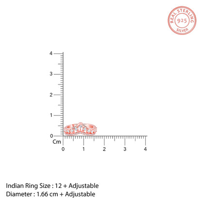 Rose Gold Shiny Vanki Ring