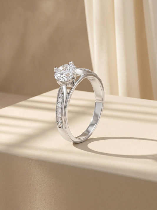Silver Love Me More Ring