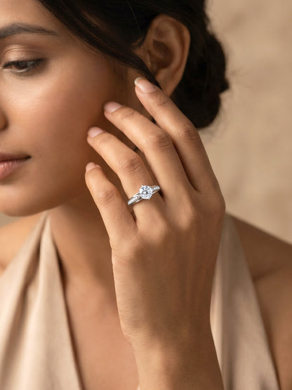 Silver Love Me More Ring