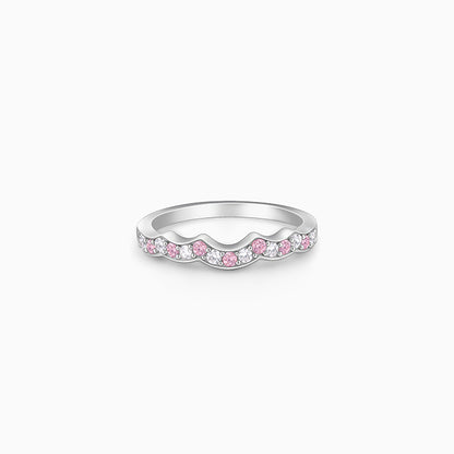 Silver Steps of Love Ring