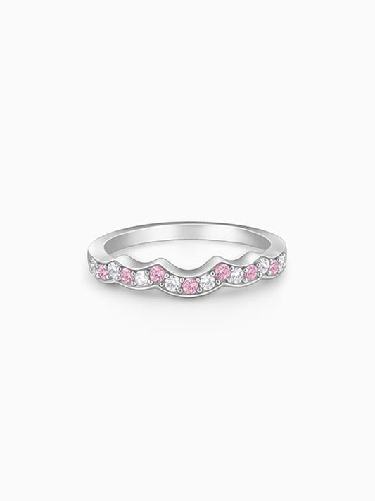 Silver Steps of Love Ring