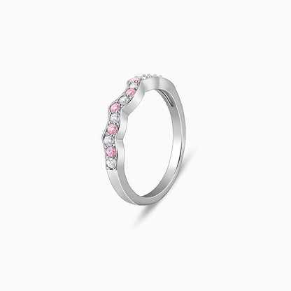 Silver Steps of Love Ring