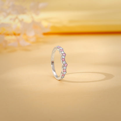 Silver Steps of Love Ring