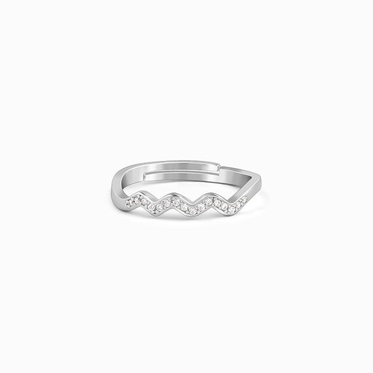 Silver Zigzag Ring