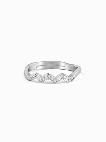 Silver Zigzag Ring