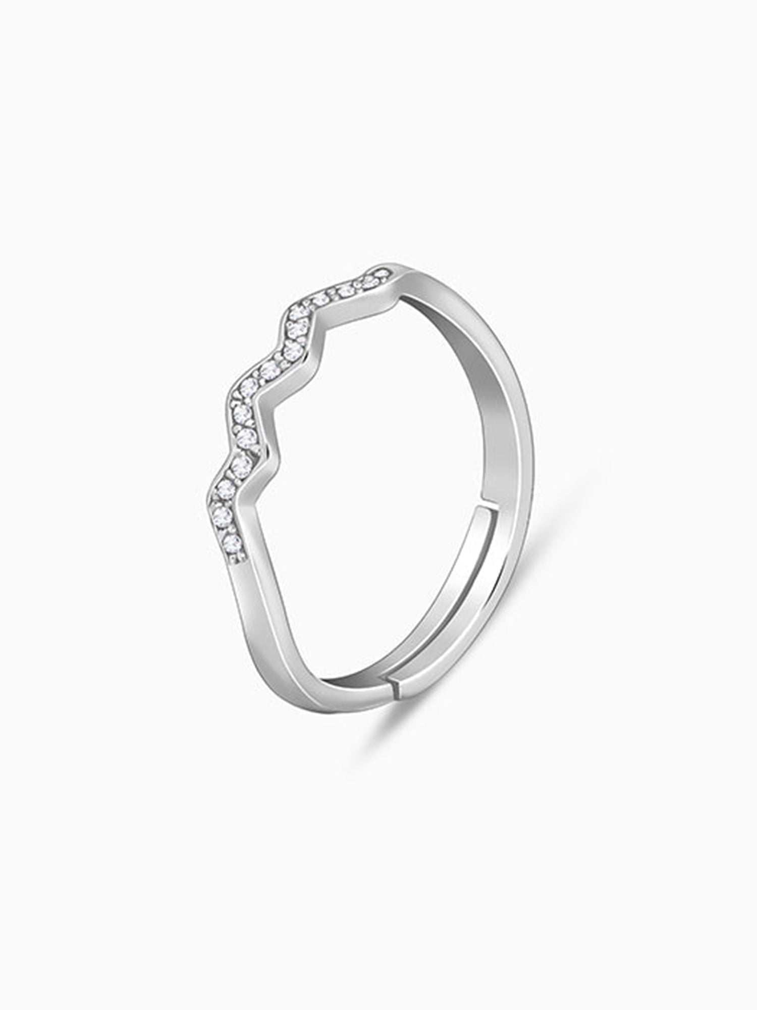 Silver Zigzag Ring