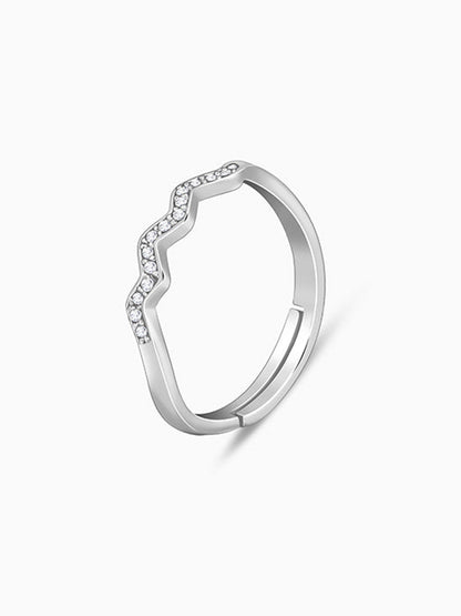 Silver Zigzag Ring