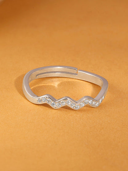Silver Zigzag Ring