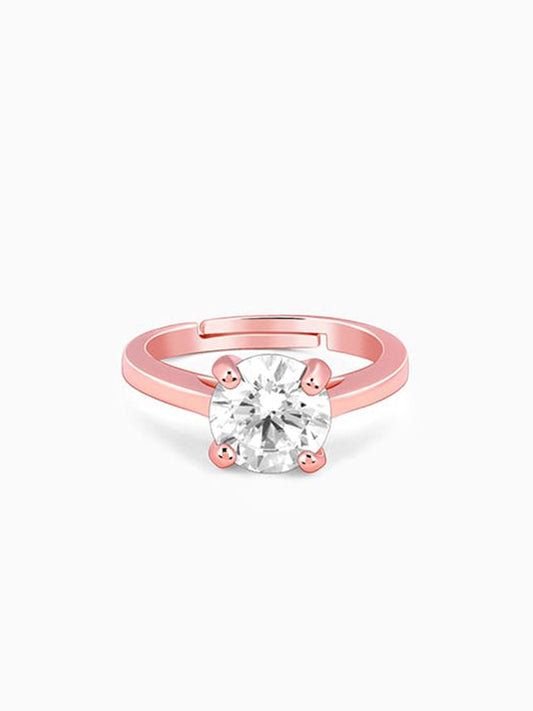 Rose Gold Everlasting Solitaire Ring
