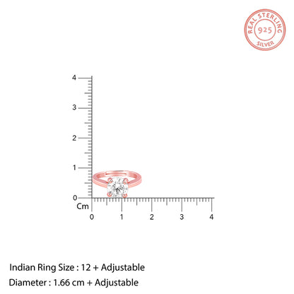 Rose Gold Everlasting Solitaire Ring