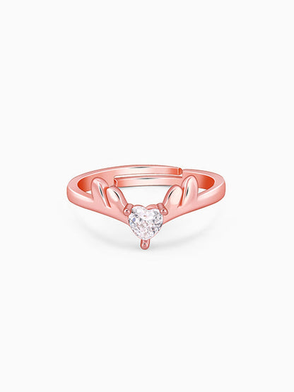 Rose Gold Elegant Deer Ring