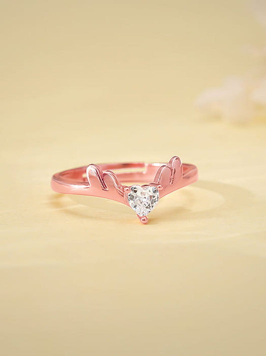 Rose Gold Elegant Deer Ring