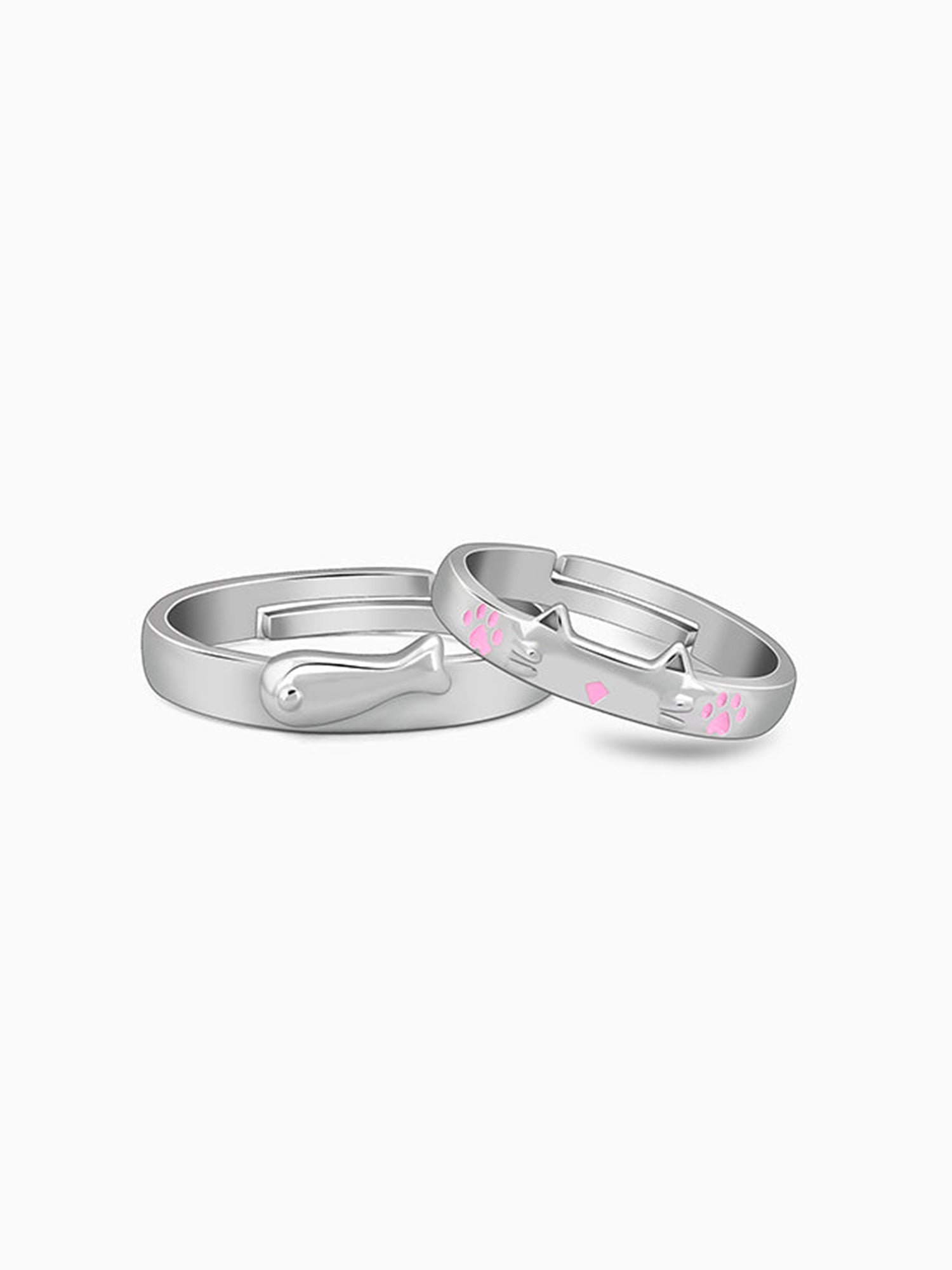 Silver Cat Parents Couple Bands
