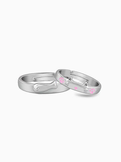 Silver Cat Parents Couple Bands
