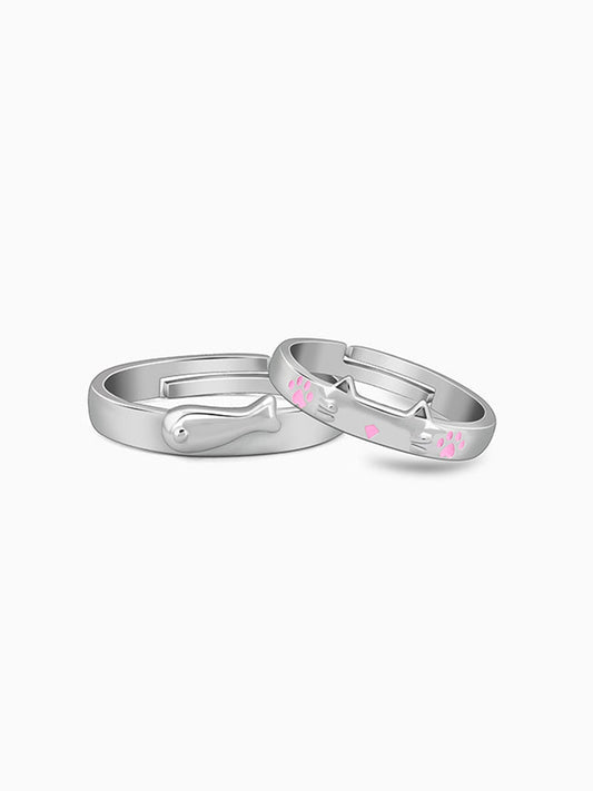 Silver Cat Parents Couple Bands