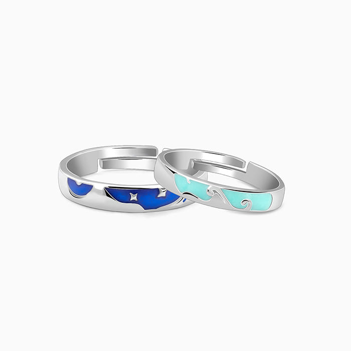 Silver Ecstasy Couple Bands - Image 1