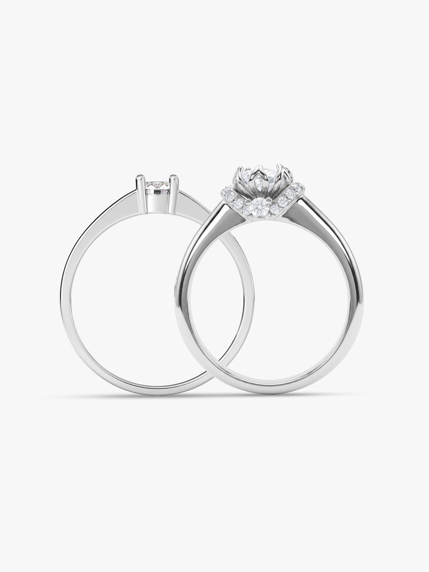 Silver Power Pair Couple Bands