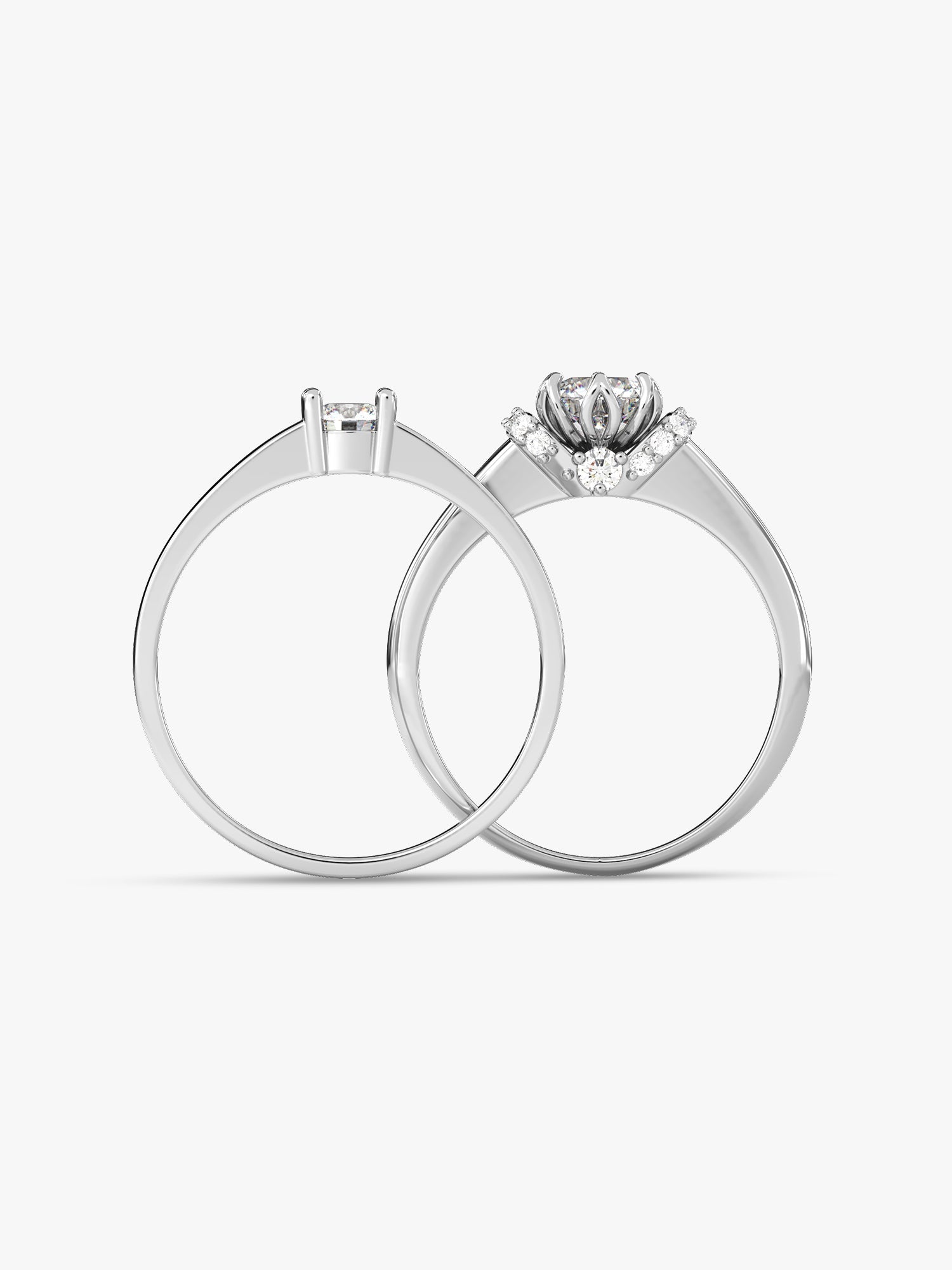 Silver Power Pair Couple Bands