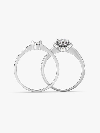 Silver Power Pair Couple Bands