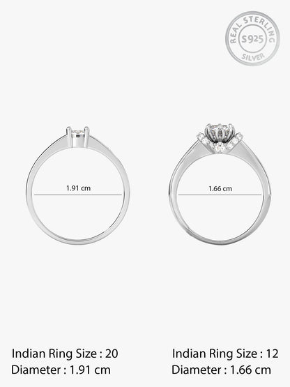 Silver Power Pair Couple Bands