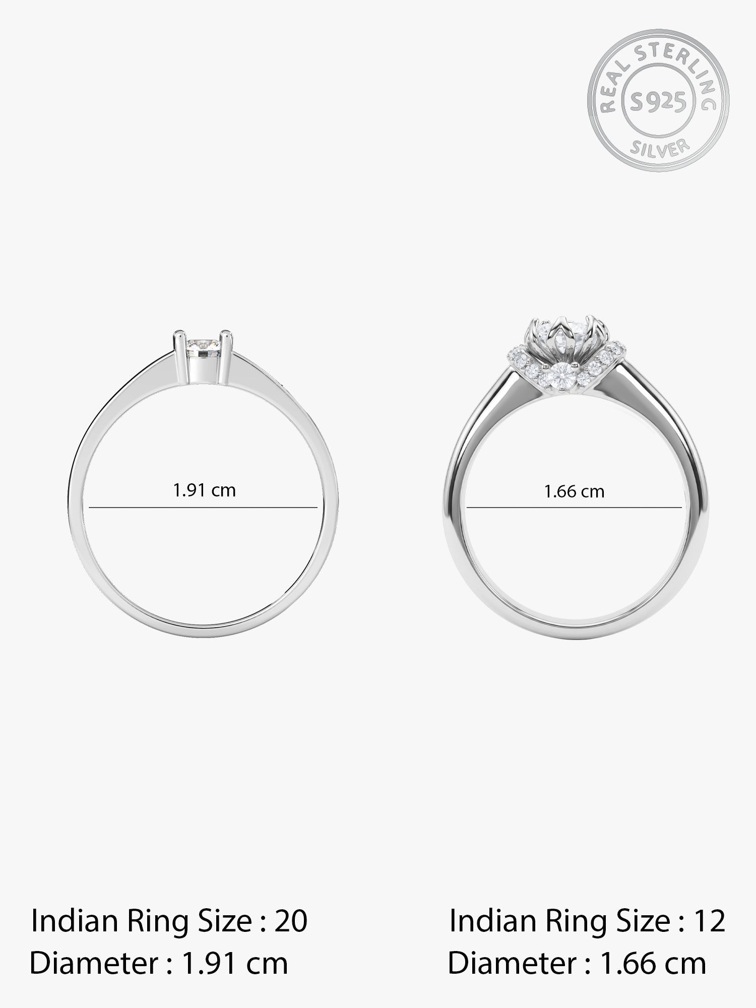 Silver Power Pair Couple Bands