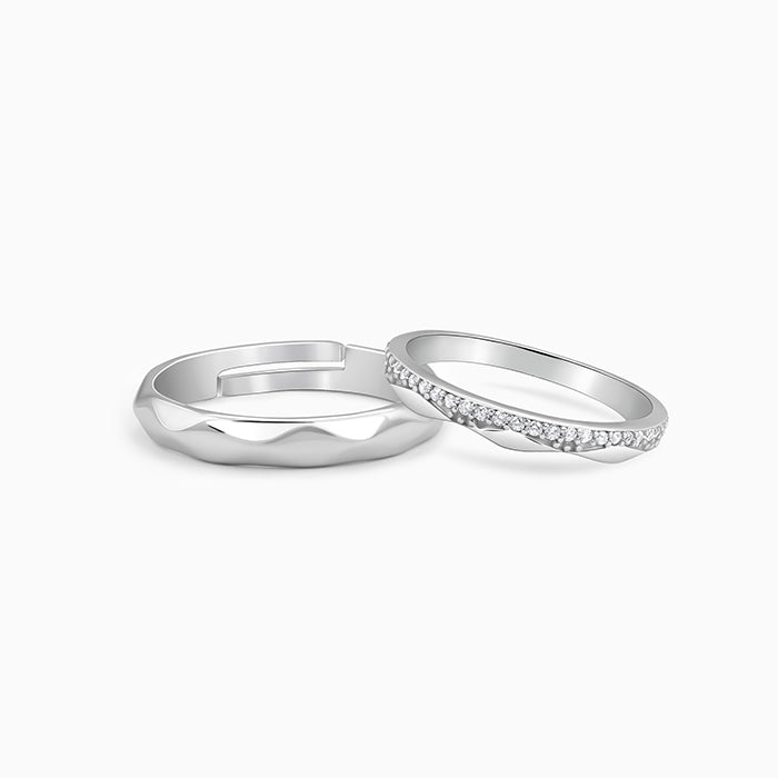 Silver Forever Us Couple Bands - Image 1