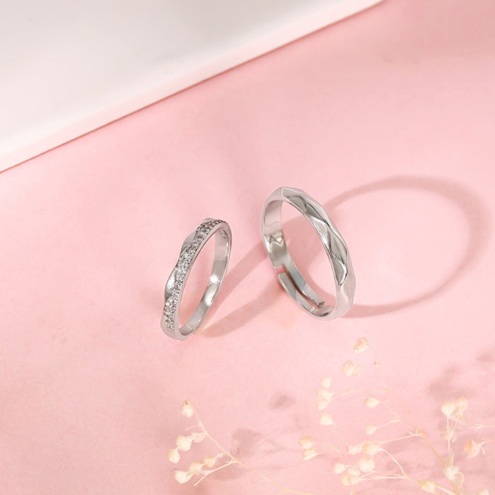 Silver Forever Us Couple Bands - view 2