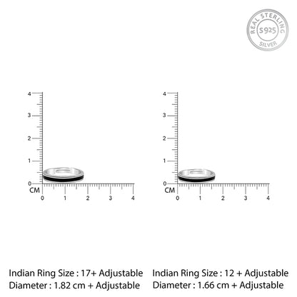 Silver Destined Pair Couple Bands