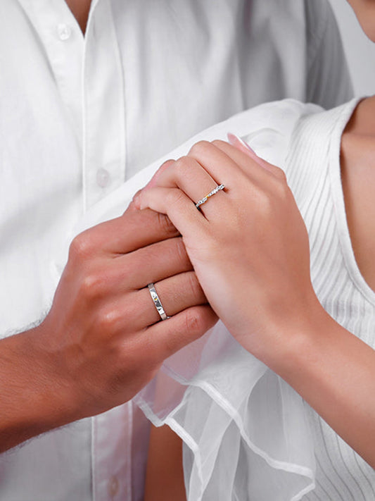 Dual Tone Longing Couple Bands