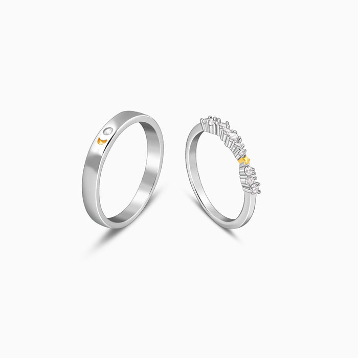 Dual Tone Longing Couple Bands - view 4