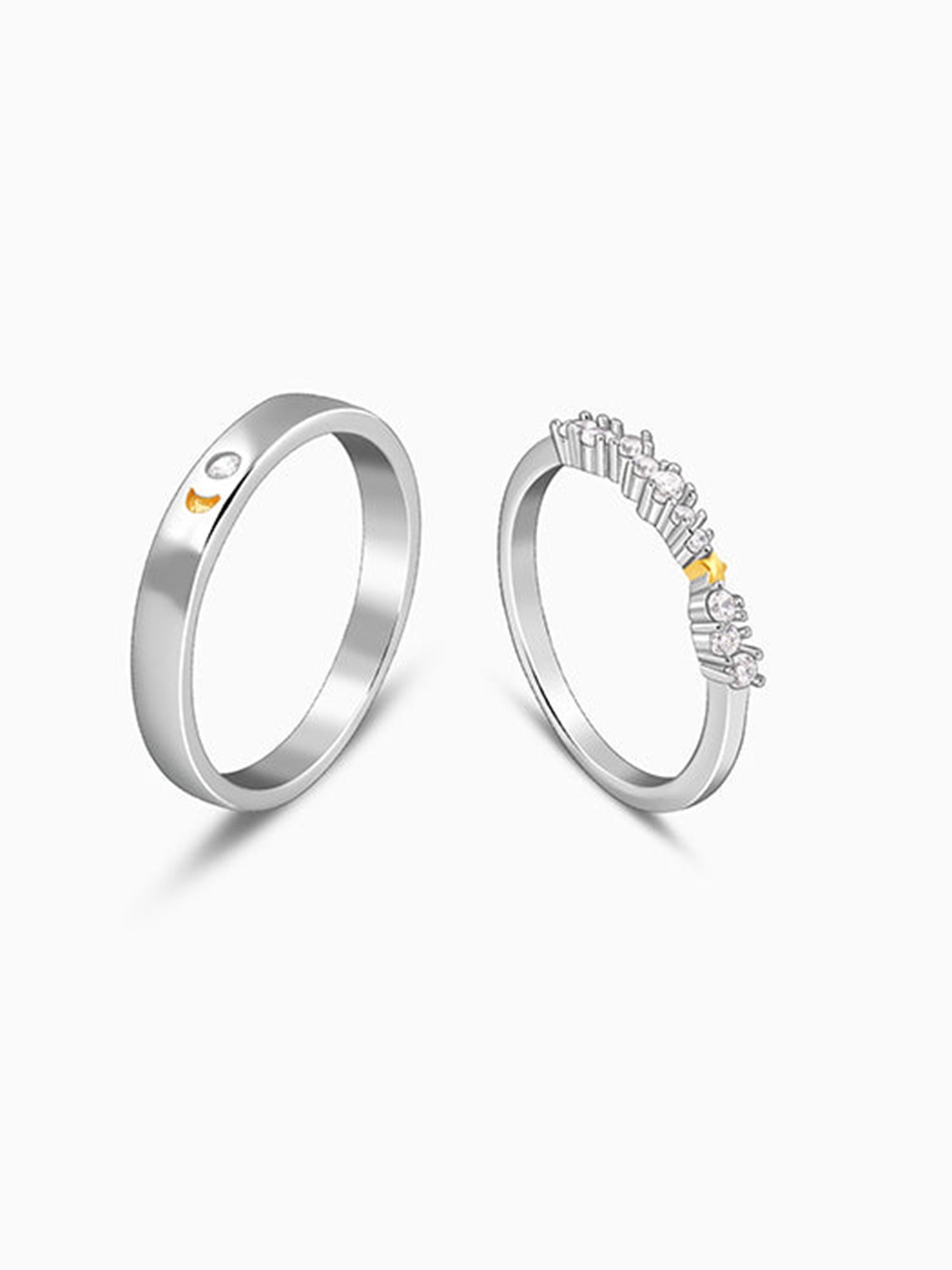 Dual Tone Longing Couple Bands