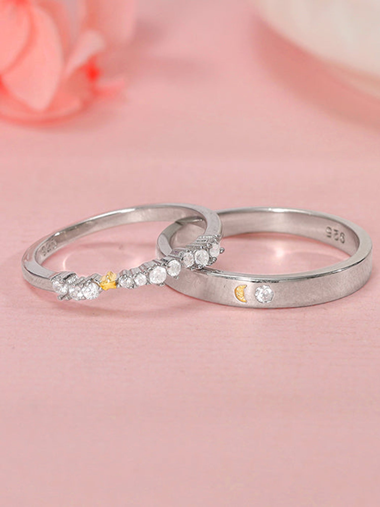 Dual Tone Longing Couple Bands