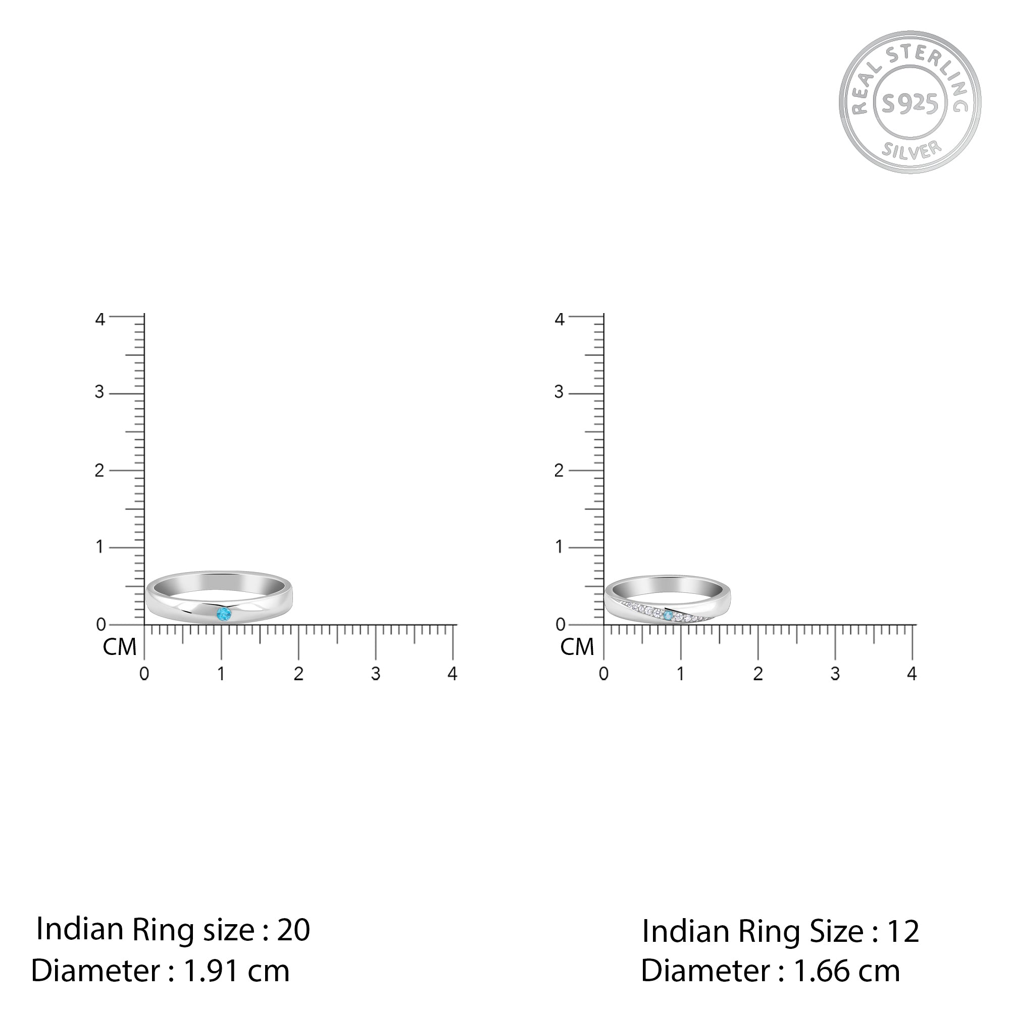 Silver Cherish Couple Bands - view 5