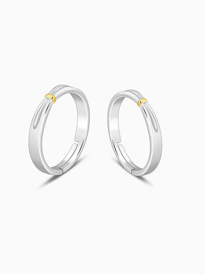 Dual Tone Twin Flame Couple Bands