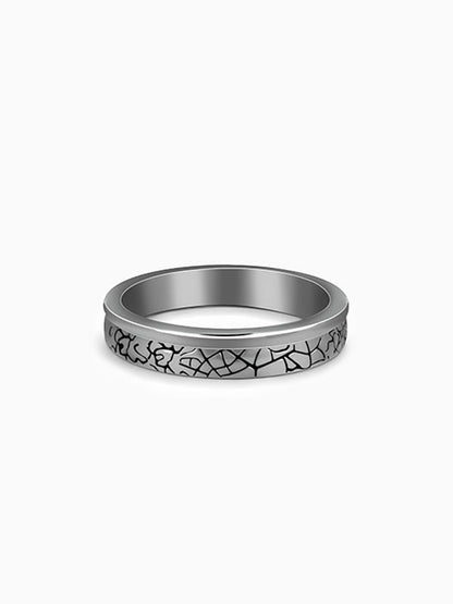 Black Rhodium Bold Ring For Him