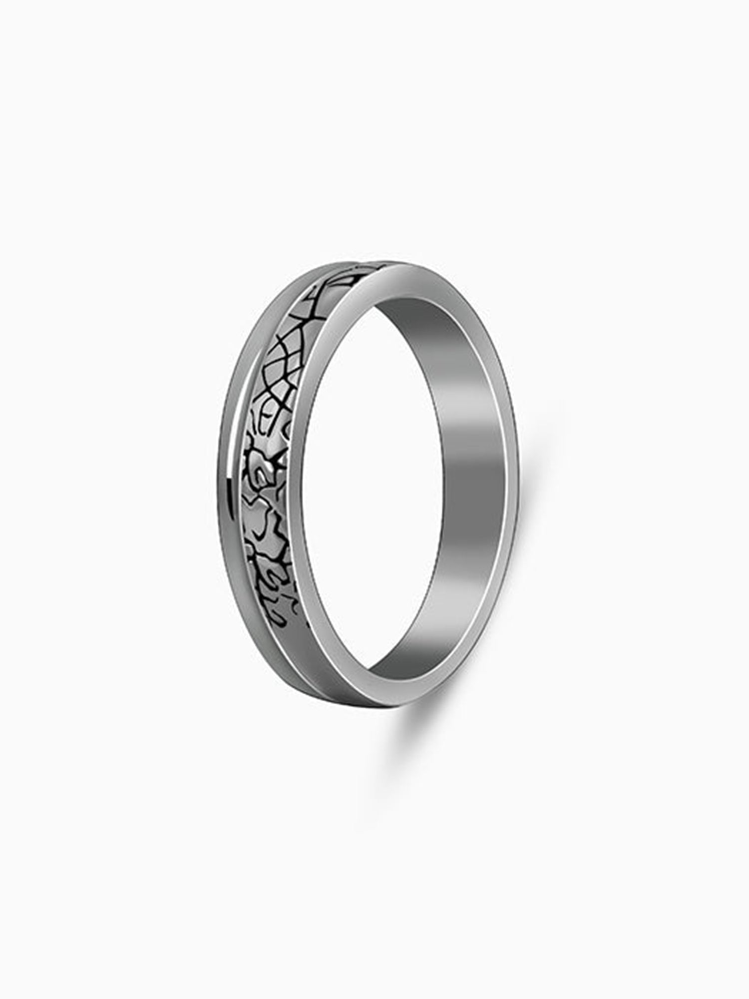 Black Rhodium Bold Ring For Him