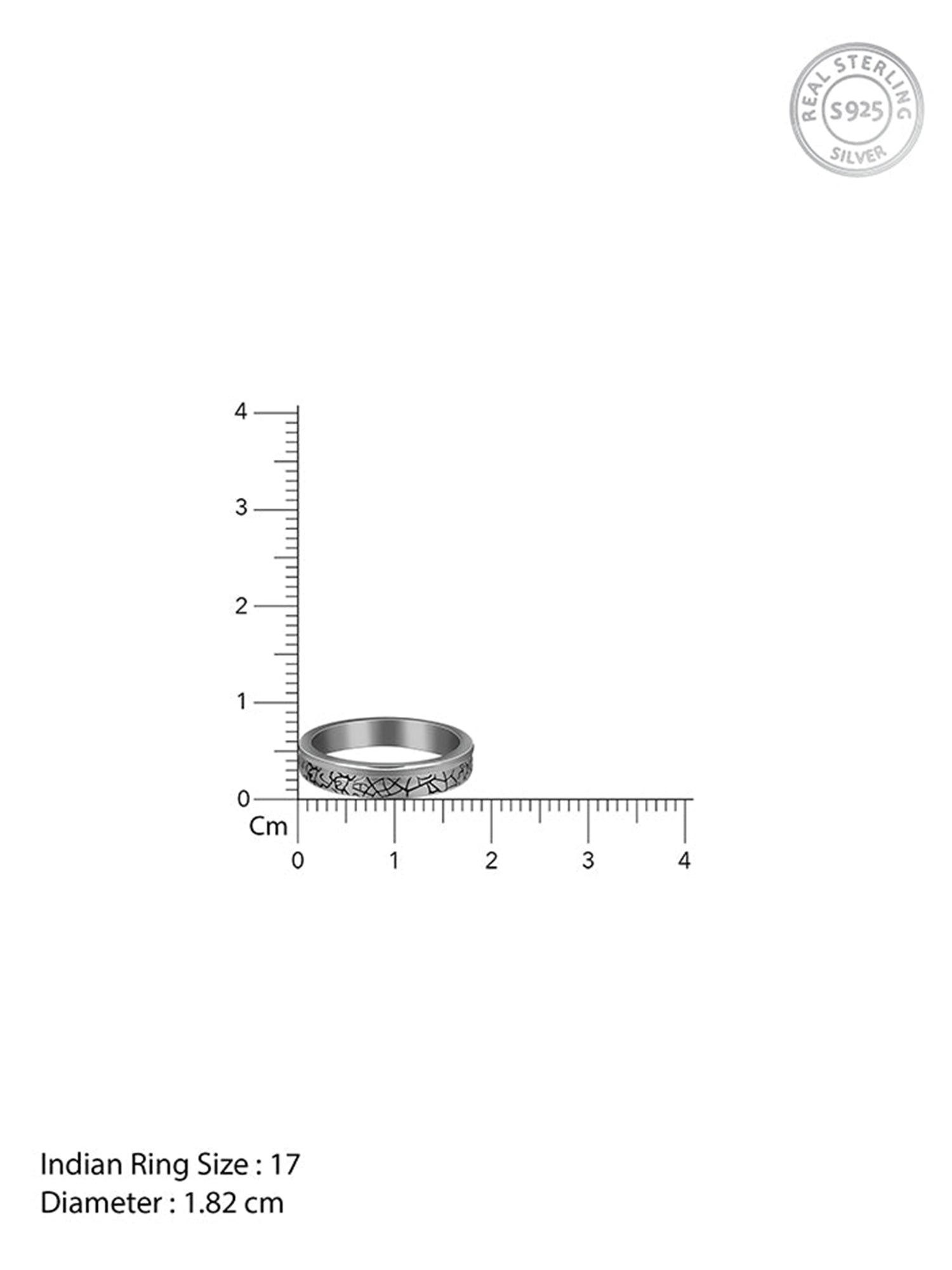 Black Rhodium Bold Ring For Him