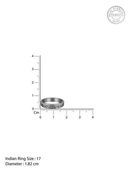 Black Rhodium Bold Ring For Him