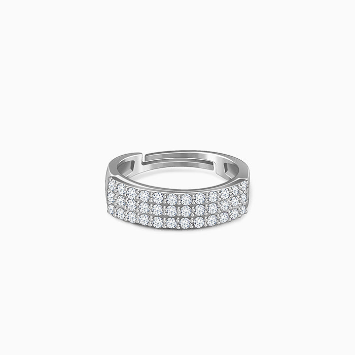 Silver Playful Flip Ring (Size 12)