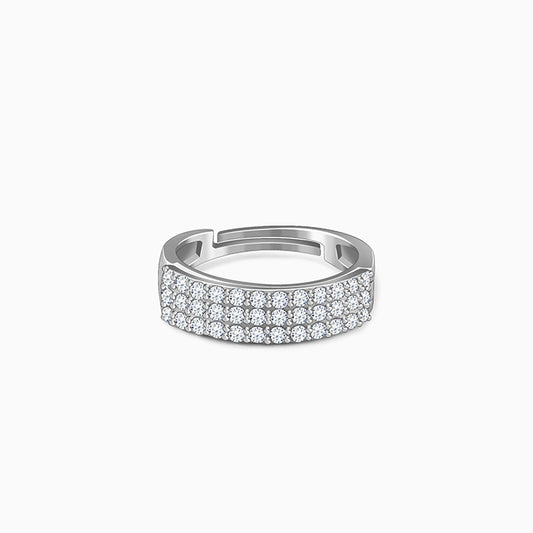 Silver Playful Flip Ring (Size 12)