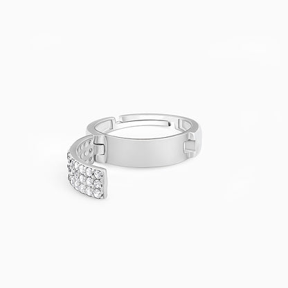 Silver Playful Flip Ring (Size 12)