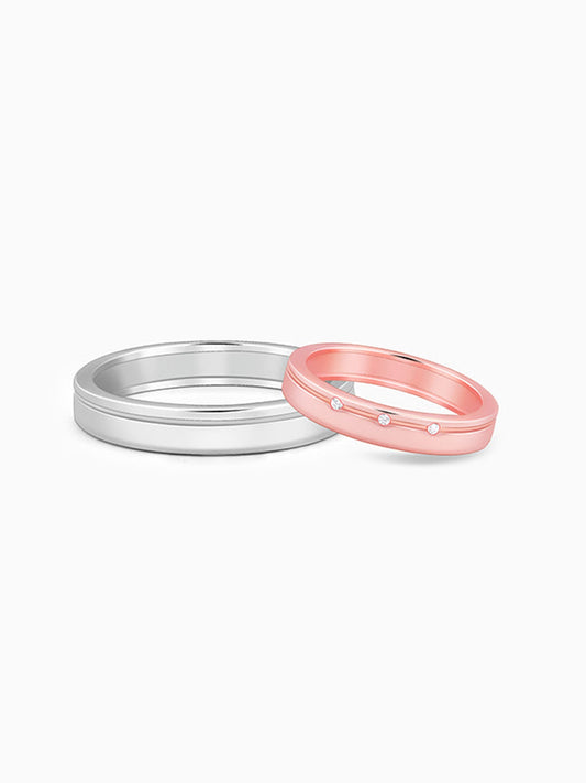 Dual Tone Soulbound Couple Band