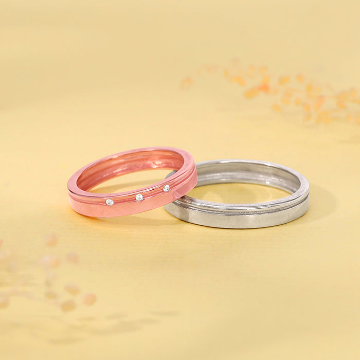 Dual Tone Soulbound Couple Band - Image 1