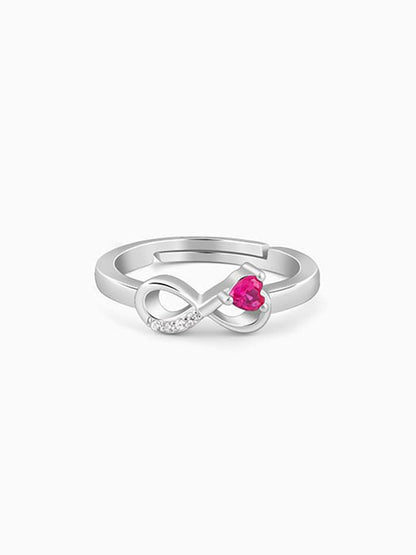 Silver Loving Eternity Ring