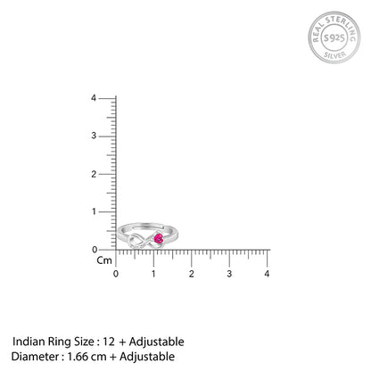 Silver Loving Eternity Ring